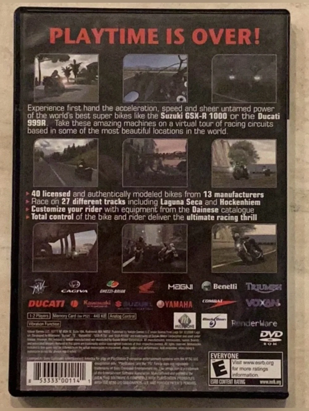 American Chopper 2 PlayStation 2 Game & Suzuki Super Bikes II PS2 Game Lot Of 2
